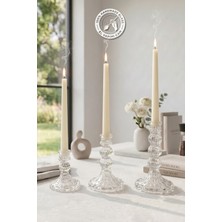 Glamis Selen Concept Linea Model Cam Şamdan & Mumluk 3'lü Set