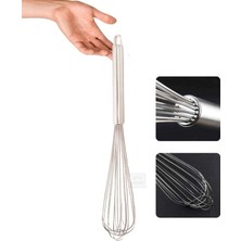 Jet's Home Sos Çırpma Teli Paslanmaz Yumurta Çırpıcı Çikolata Çırpıcı Krema Çırpıcı Çelik Saplı 25 cm