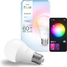 Brf Store Sepetium Philips Hue Essential 8W E27 806 Lumen Renkli Akıllı Ampul A60