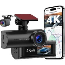 Brf Store Sepetium Coverzone 4K Ultra Hd Araç Kamerası – 170° Geniş Açılı Ön Kamera, Wifi ve App Kontrolü, Wdr