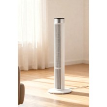 Mo Dou Kule Tipi 45W Fan Vantilatör Kumandalı Sessiz 39 Inç Dikey Fan LED Dokunmatik Panelli Zaman Ayarlı