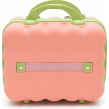 Yoyoso 30*15*25 Kare Mini  Kozmetik Valizi Pembe