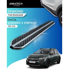 Ankatech Dacia Sandero 3 Stepway Diamond Krom Yan Basamak 185 cm 2020 Üzeri