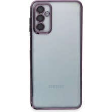 Eco Port Samsung Galaxy M23 Kılıf Razer Lensli Silikon - Mor