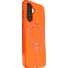 Eco Port Samsung Galaxy A37 5g Regal Magsafe Standlı Kapak - Turuncu