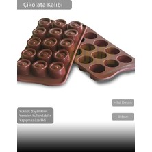 Jet's Home Hilal Desen Çikolata Kalıbı Bpa Free Buz Kalıbı Silikon Tatlı Kalıbı Yapışmaz Kalıp