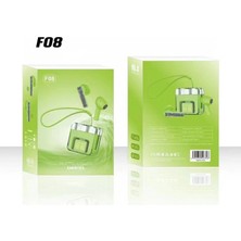 Eco Port F08 Dijital Şarj Göstergeli Tws Bluetooth Kulaklık - Yeşil