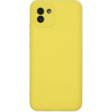 Eco Port Samsung Galaxy A03 Kılıf Nano Içi Kadife Silikon - Sarı