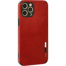 Eco Port Apple Iphone 12 Pro Max Kılıf Loop Deri Silikon - Kırmızı