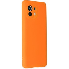 Eco Port Xiaomi Mi 11 Kılıf Nano Içi Kadife Silikon - Turuncu