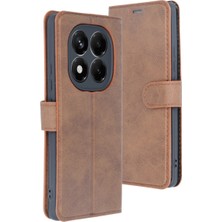 Eco Port Xiaomi Redmi Note 14 Pro 5g Kılıf Trend S Plus Kapaklı Kılıf - Taba