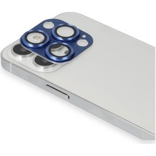 Eco Port Apple Iphone 13 Pro Max Pers Alüminyum Kamera Lens - Lacivert