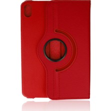 Eco Port Apple Ipad Mini 6 Kılıf 360 Tablet Deri Kılıf - Kırmızı