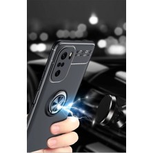 Eco Port Xiaomi Poco F3 Kılıf Range Yüzüklü Silikon - Mavi