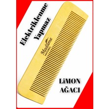 Madame Naturel %100 Doğal Ahşap Tarak(Dar Dişli )(Limon Ağacı) ( Suya Dayanıklı)