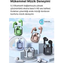 sbodurhome Pembe Renkli, Suya Dayanıklı ve Aktif Gürültü Önlemeli Kablosuz Kulaklık. Mikrofon Özelliği