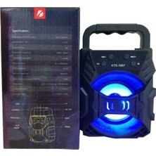 sbodurhome Işıklı Bluetooth Hoparlör, Taşınabilir Kablosuz Ses Sistemi, Suya Dayanıklı ve Radyolu