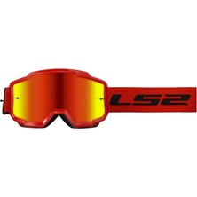 Ls2 Charger Goggles Motokros Gözlük Kırmızı Iridyum Camlı Orjinal