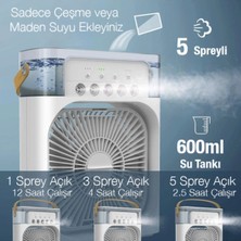 sbodurhome 5 Çıkışlı Fanlı Ultrasonik Hava Nemlendirici, Oda Havasını Etkili Şekilde Nemlendirir