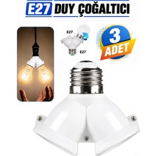 Anktek E27 Çoğaltıcı 2'li Ampul Duy (Tek Duydan 2 Lambanız Yansın )  3 Adet