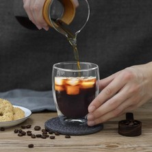 Jet's Home 350 ml Çift Cidarlı Bardak El Yakmaz Bardak Kahve Bardağı Kokteyl Bardağı