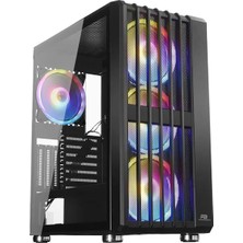 Powerboost VK-H002B Usb3.0 4X14CM Argb Fanlı Mesh Panel Siyah Kasa (Psu Yok)