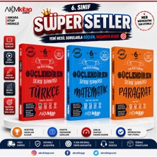 Akm Kitap Ankara Yayıncılık 6.sınıf Türkçe Matematik ve Paragraf Güçlendiren Soru Bankası Seti 3 Kitap