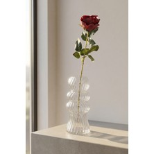 Acar Eterna Bloom Yapay Tek Dal Gül Kırmızı - 65 cm
