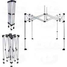 Yek Outdoor Teleskopik 3x2 M Bagaj Boy Otomatik Gazebo Iskeleti | Çardak Iskeleti