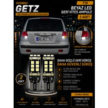 Duolight Hyundai Getz (2002-2011) Uyumlu T15 W16W Beyaz LED Geri Vites Ampulü Canbus 2 Adet