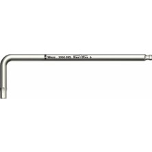 Wera 3950 Pkl Allen Anahtar, Metrik, Paslanmaz, 2 x 101 mm