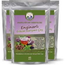 Enginar Bitkisel Karışımlı Çay - 3 x 40 Süzen Poşet | Doğal Formül & Pratik Demleme Anadolu Köyleri Tanzim Kulübü