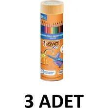 Bic 3 Adet Kids Evolution Kuru Boya Kalemi 36LI Metal Tüp