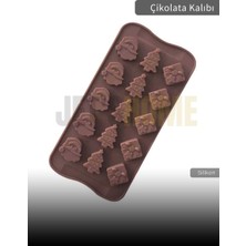 Jet's Home Çam Desen Çikolata Kalıbı Bpa Free Buz Kalıbı Silikon Tatlı Kalıbı Yapışmaz Kalıp