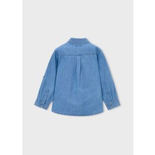 Mayoral Erkek Çocuk Denim Gömlek Mavi 3122