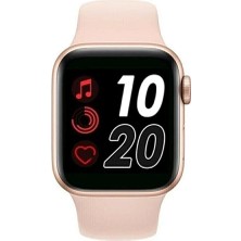 İlkyaz Fashion Pembe Kasa ve Siyah Silikon Kordonlu Akıllı Saat, Nabız ve Uyku Takibi, Gps ve Suya Dayanıklı