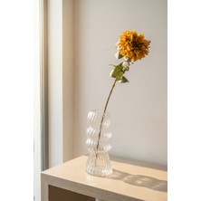 Acar Eterna Bloom Yapay Tek Dal Yıldız Çiçeği Turuncu - 70 cm