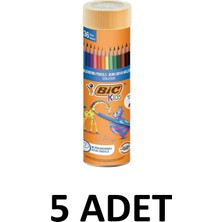 Bic 5 Adet Kids Evolution Kuru Boya Kalemi 36LI Metal Tüp