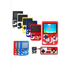 İlkyaz Fashion Kırmızı Taşınabilir Retro Oyun Konsolu - Şarj Edilebilir ve 2 Oyuncu Modlu Mini Oyun Makinesi