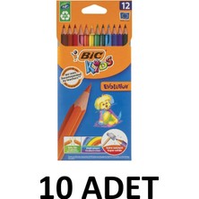Bic 10 Adet Evolution Kuru Boya 12`li