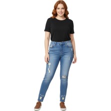 Kadın Eskitme Model Jeans BGL-ST03914