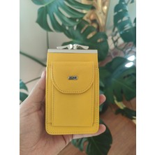 Roka Collection 4038 Hakiki Deri Dikey Kredi Kartlıklı Çakmak Cepli Sigaralık