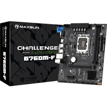 Maxsun B760M Gamıng Wıfı Ace LGA1700 Ddr4 3200 Mhz M.2 HDMI Matx Intel Anakart