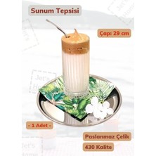 Jet's Home Sunum Tepsisi 29 cm Paslanmaz Çelik Servis Tepsisi