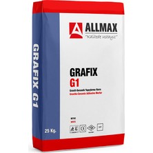 Allmax Grafıx G1 Granit-Seramik Yapıştırma Harcı 25 kg Gri