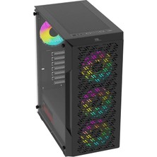 Powerboost PB-P801AB 650W 80+ Bronze USB 3.0, Atx Mesh, Argb Fan Siyah Kasa