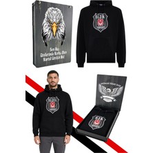Beşiktaş Erkek Kapüşonlu Sweatshırt Uv Kutu Hediyeli