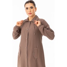 Zerenay Moda 5652 Önden Çıt Çıt Düğmeli Çift Cepli Keten Kap #2026#