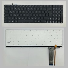 Ni-On Asus N550JK-DS71T N550JK-CN090H ,asus N550JA-SB71T N550JK-CN166H Uyumlu Notebook Klavye (Siyah Aydınlatmalı Tr)