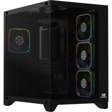 Powerboost PB-C9025B 750W 80+ Bronze Atx Apfc 3.1 Pcı-E 5.1 4*argb Pwm Fan Atx Seaview Gaming Siyah